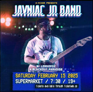 A-Minor presents Jayniac Jr Band with LZRDOFOZ and Blackout Paradise at Supermarket