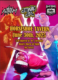 Jayniac Jr, New Anthem and Blamethrower perform at the Horsehoe Tavern